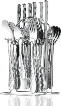 24-piece stainless steel flatware set