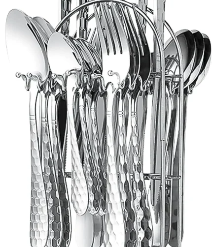 24-piece stainless steel flatware set