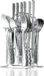 24-piece stainless steel flatware set