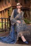 Maria B 3 Piece Unstitched Embroidered Twill Linen Suit