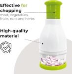 Manual Food Chopper Green ABS Plastic Kitchen Essential